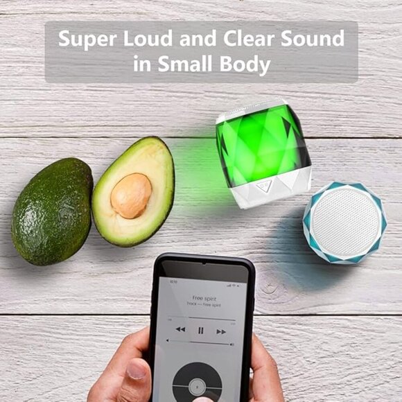Portable Bluetooth Speaker with Lights 5 Watts.7 Color LED Auto-Changing,TWS, - Picture 3 of 7